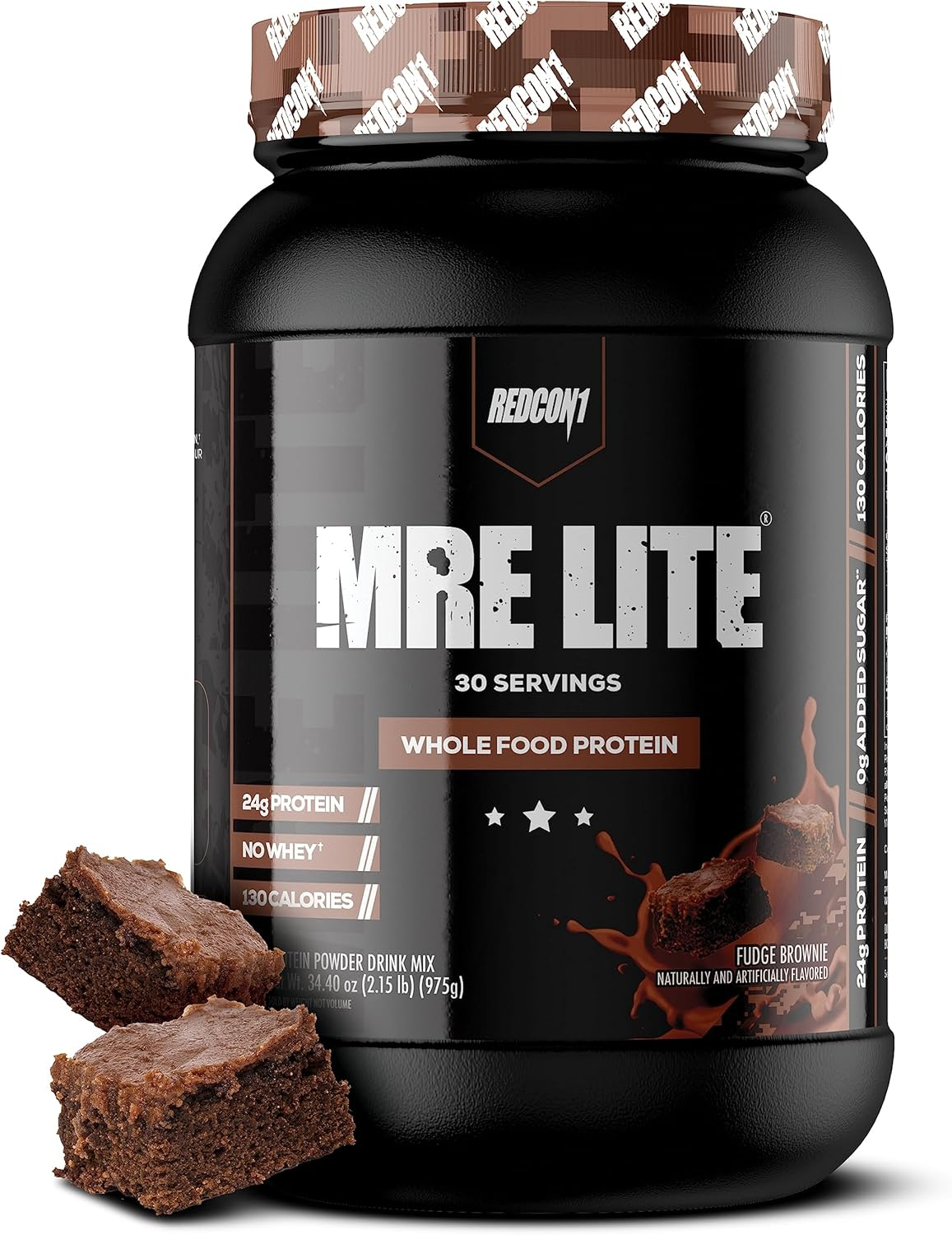 Redcon1 MRE Lite Whole Food Fudge Brownie Protein Powder 30 Servings image number 5
