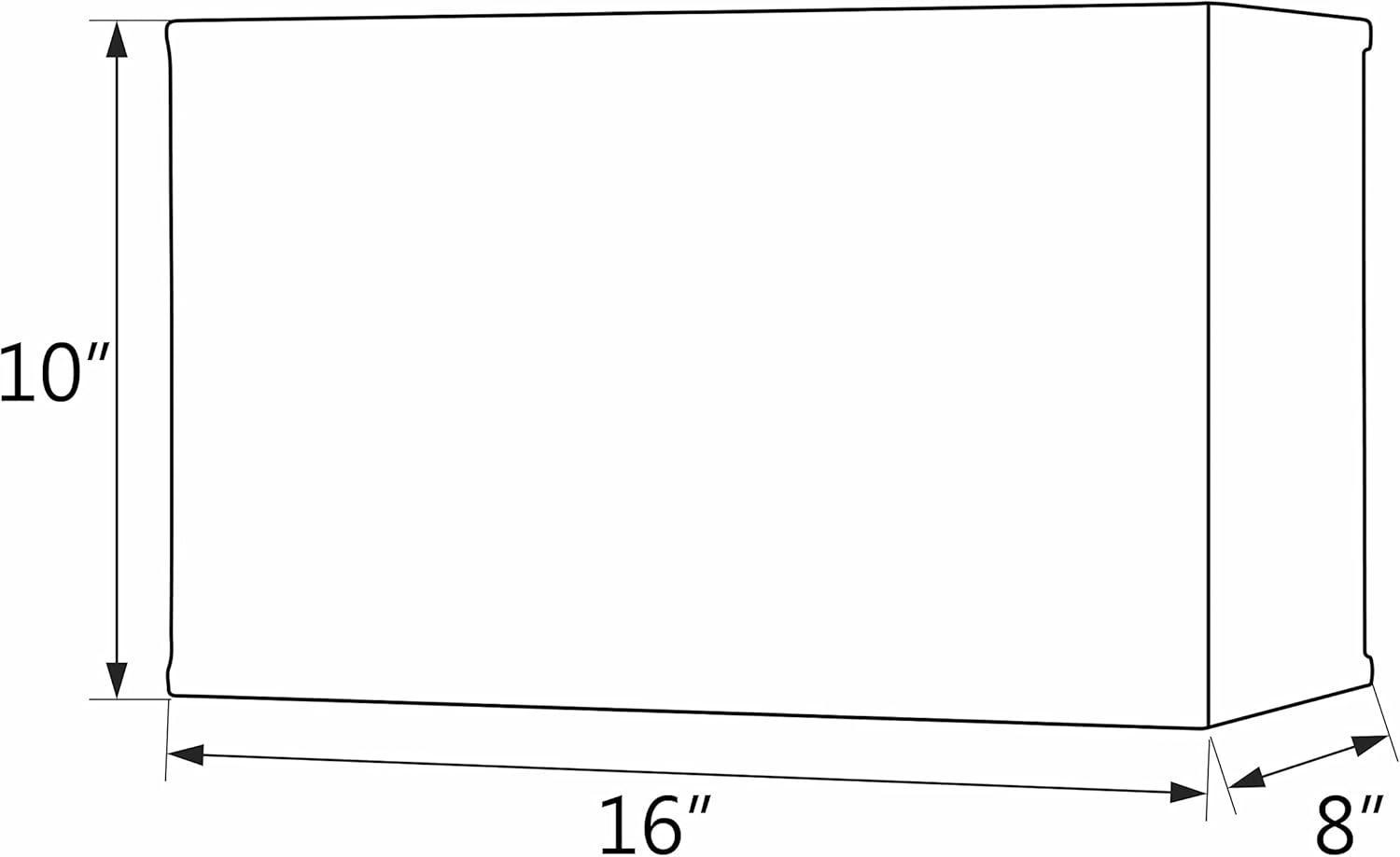 Aspen Creative 36005, Transitional Rectangular Hardback Shaped Construction White, Wide (8" + 16") X 10" Spider LAMP Shade image number 1