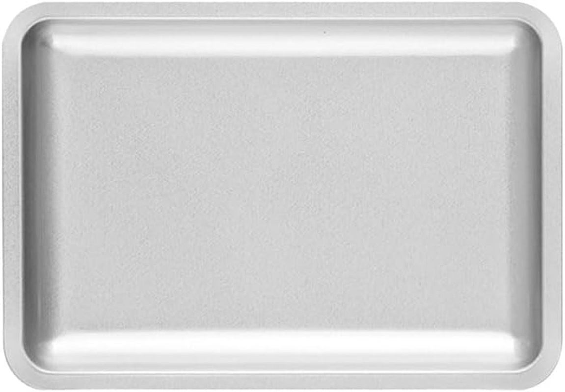 1 PCS Blue Stainless Steel Tray, Small Decorative Storage Tray for Bathroom, Washbasin, Bedroom, Foyer, Kitchen