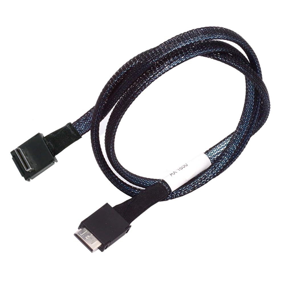 Cablecc Pcie 4.0 Oculink Pci-Express SFF-8611 4I to SFF-8611 Data Active Cable down Angled 90 Degree for Egpu SSD 80Cm image number 5