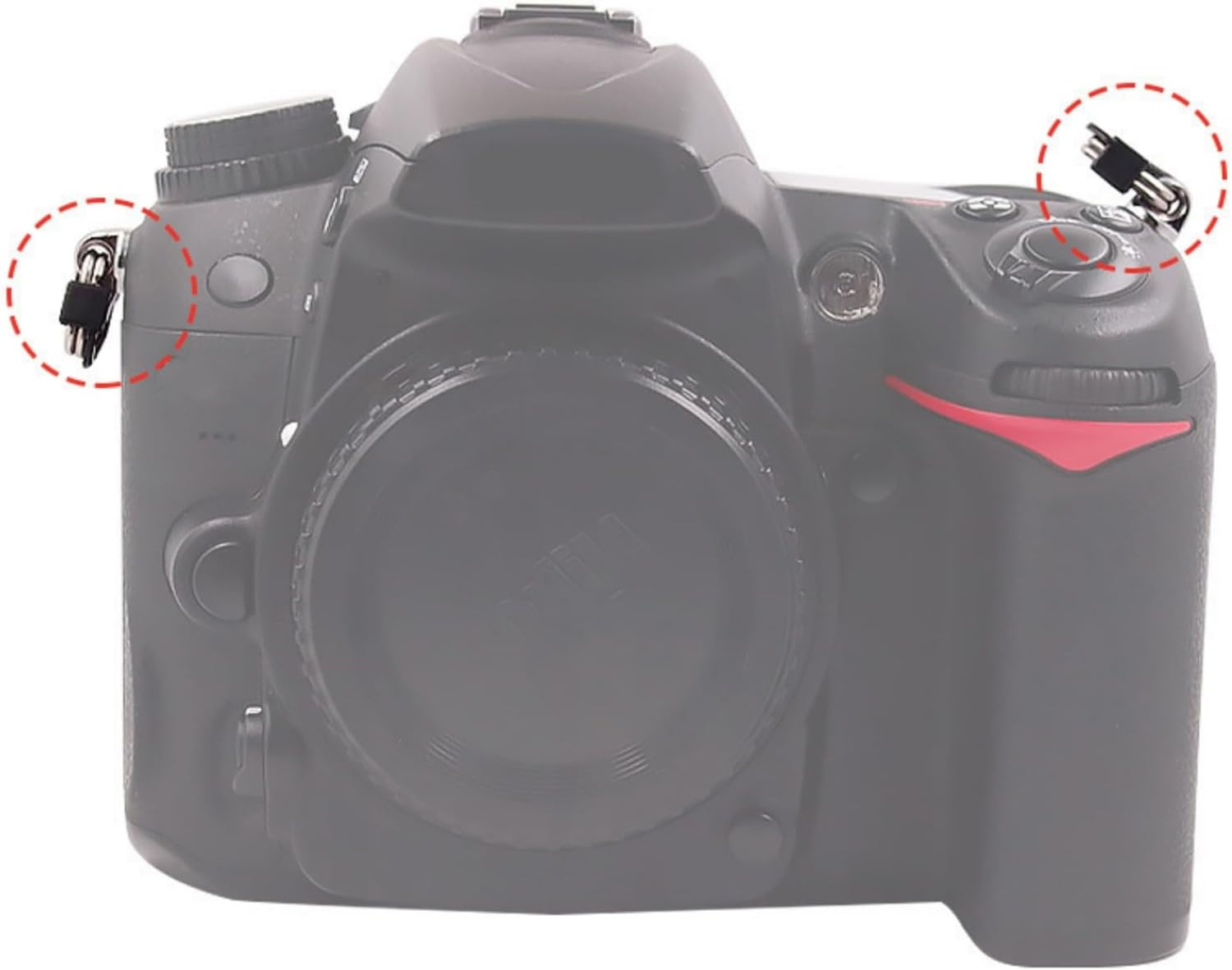 Whltzf Camera Straps Adapter Triangles Split Rings 2Pieces Stainless Steel with Protective Caps Lugs Rings with Caps image number 1