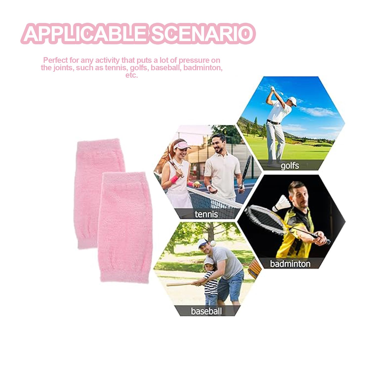 WEZCHUGHAOL Gel Elbow Sleeves, 1 Pair, Moisturising Protection Cover, Breathable Support Brace image number 4