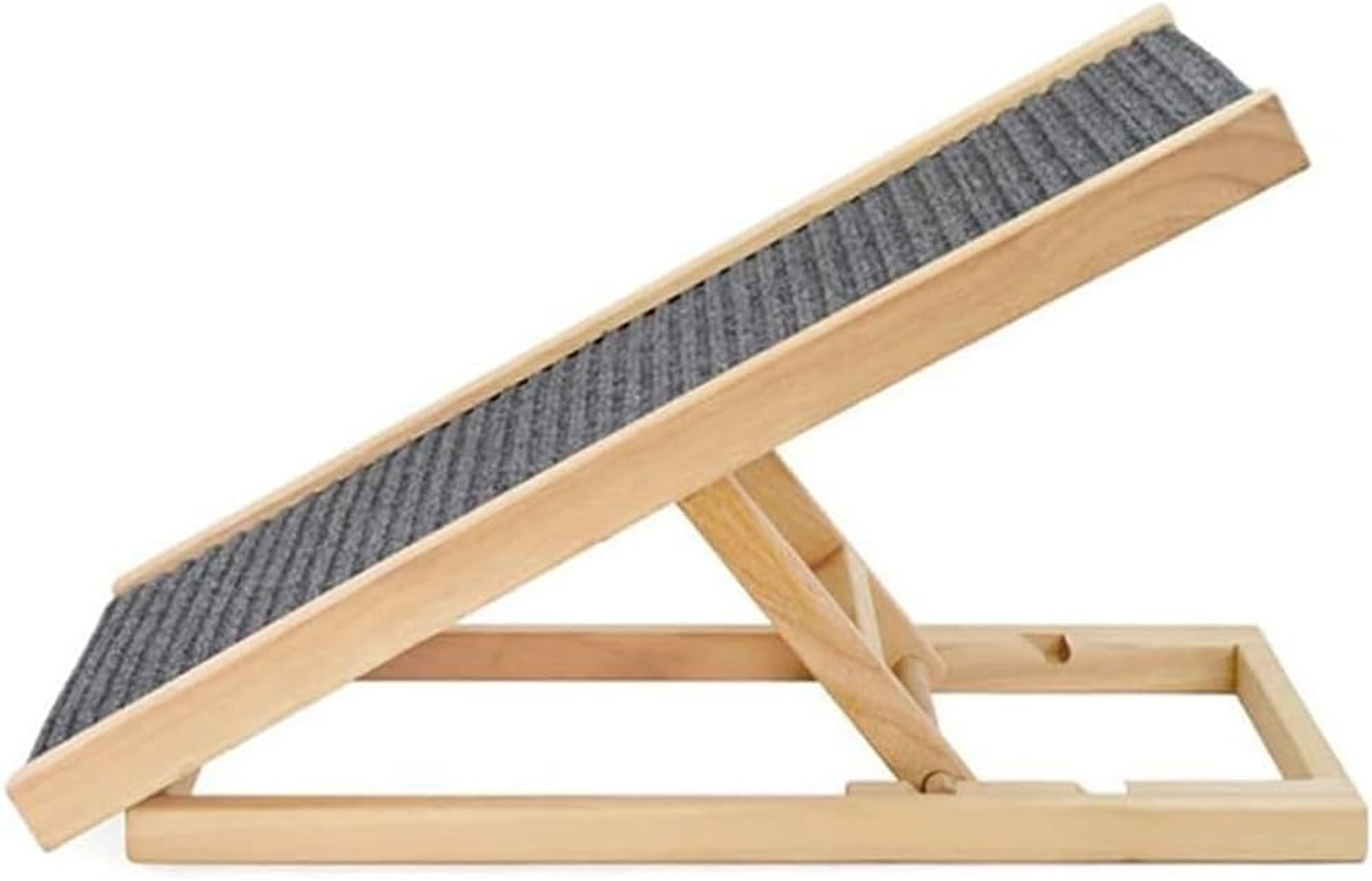 AIMALL Foldable Dog Pet Ramp, 22.6X13.4X15.7 Inch Adjustable Height Stairs, Non-Slip Surface for Bed, Sofa, and Car Access image number 3