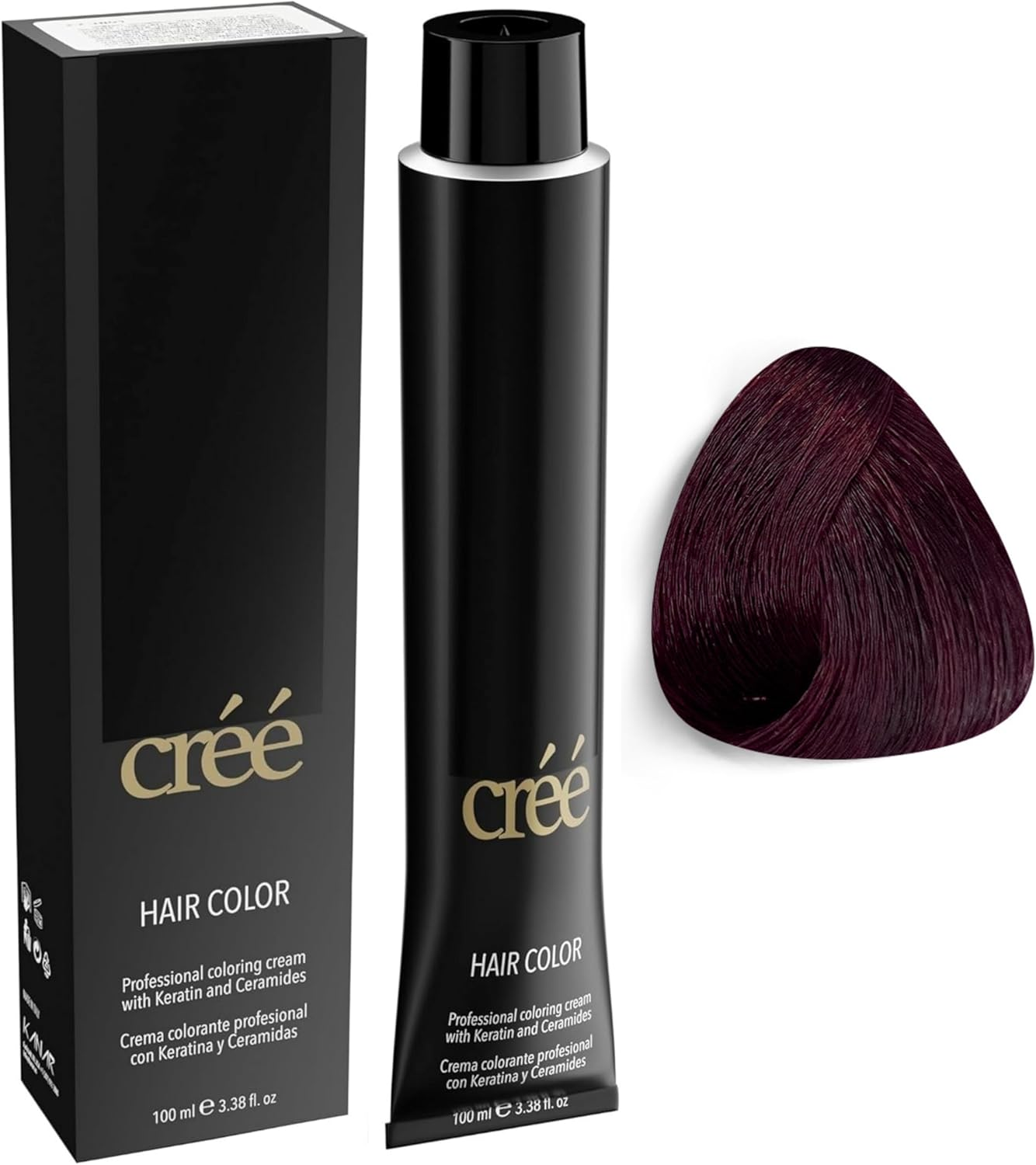 Cr&eacute;&eacute; Professional Permanent Hair Color 100Ml 3.4 Fl.Oz. (Irisee Dark Red Blond 6.62) - 4.62 Irisee Red Brown image number 7