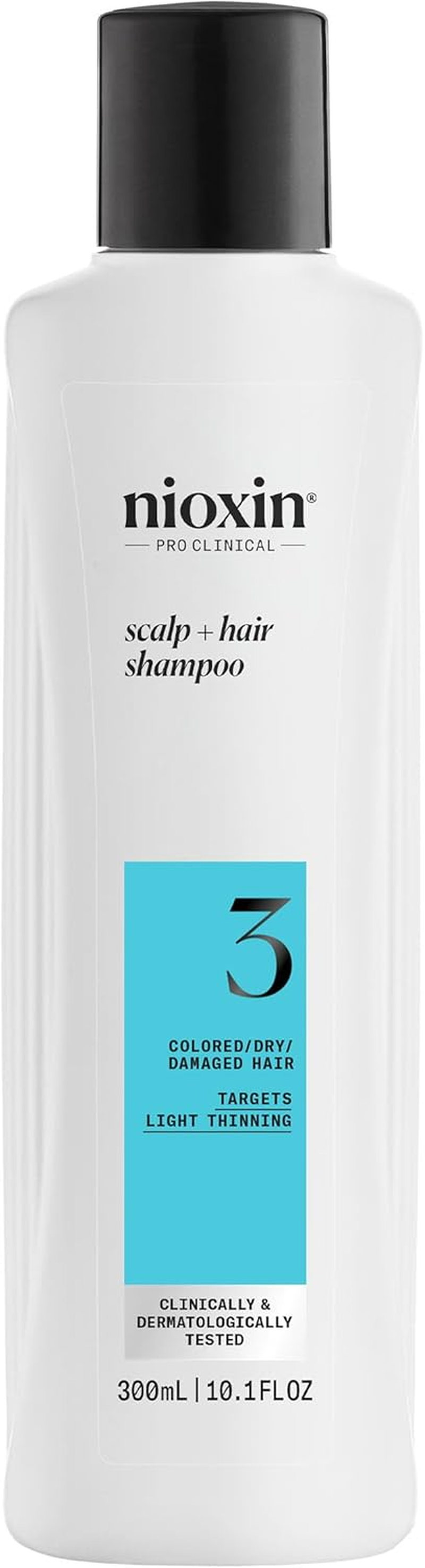 Nioxin System 3 Scalp plus Hair Hair Thickening Shampoo for Damaged Hair with Light Thinning, 300 Ml image number 3