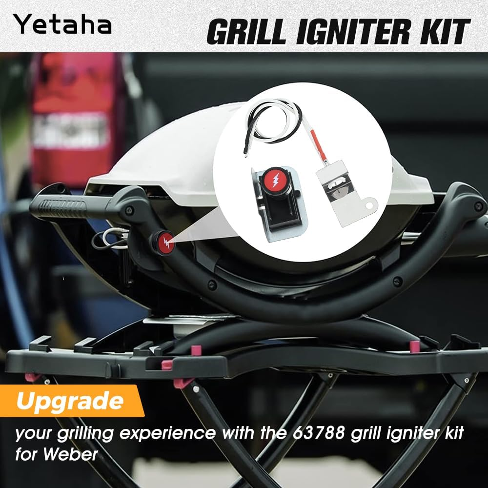 Yetaha 63788 Grill Igniter Kit Replacement for Weber Q320 Q3200 Series Gas Grills Ignition Replacement Parts image number 6