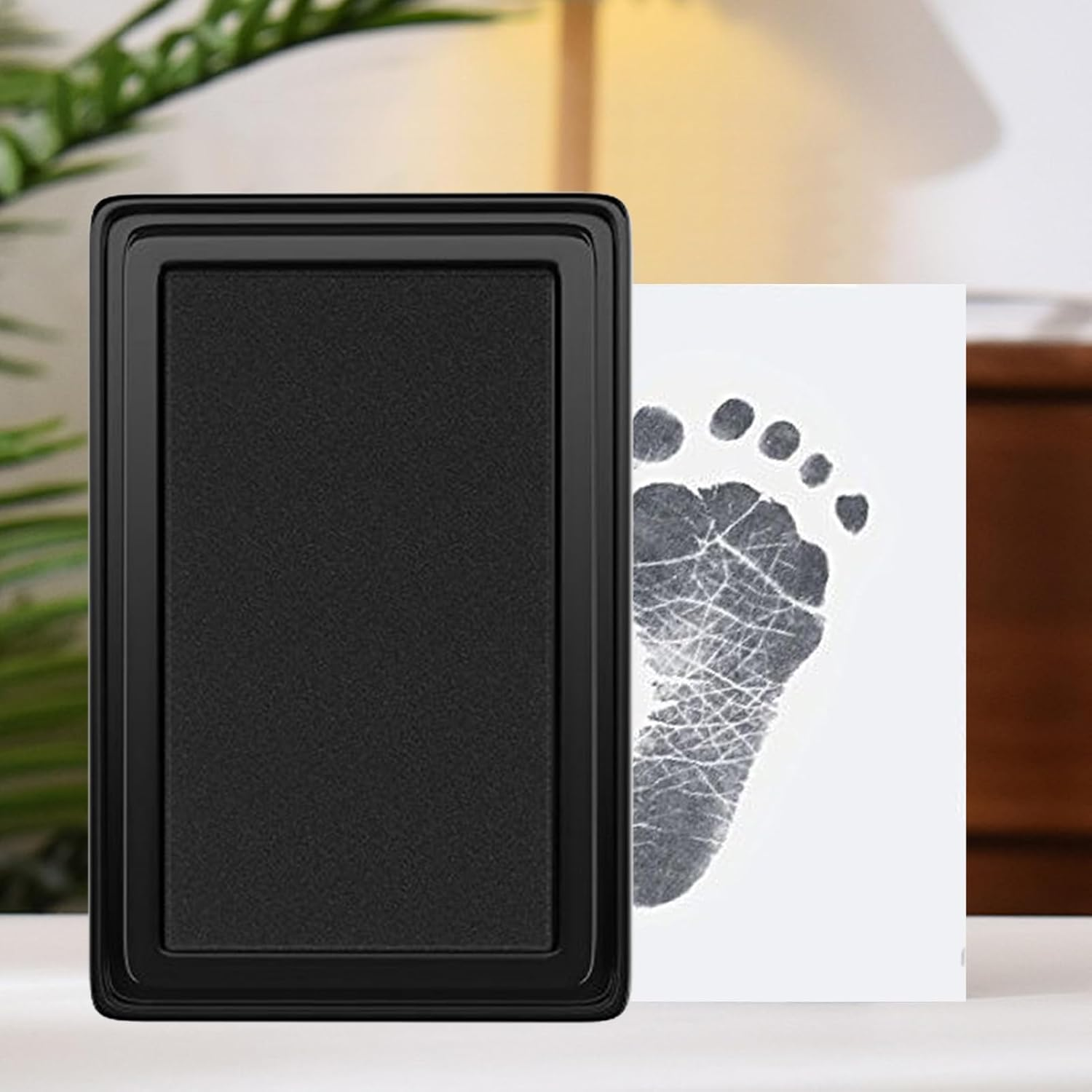 Baby Foot Prints Ink Pad | Inkless Hand Print Ink Pad,Safe Clean Touch Handprint Tool for Newborns Babies Kids Craft Pet Feet Stamp image number 4