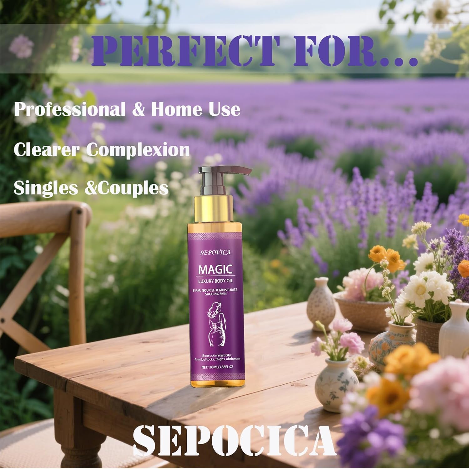 Body Firming Oil, Natural Botanicals Hydrating Firming O Il for Women, Fast-Absorbing with Cactus Extract & Camellia Oil, Vitamin E, Targets Abdomen/Thighs, 3.38 OZ (2PCS) image number 5