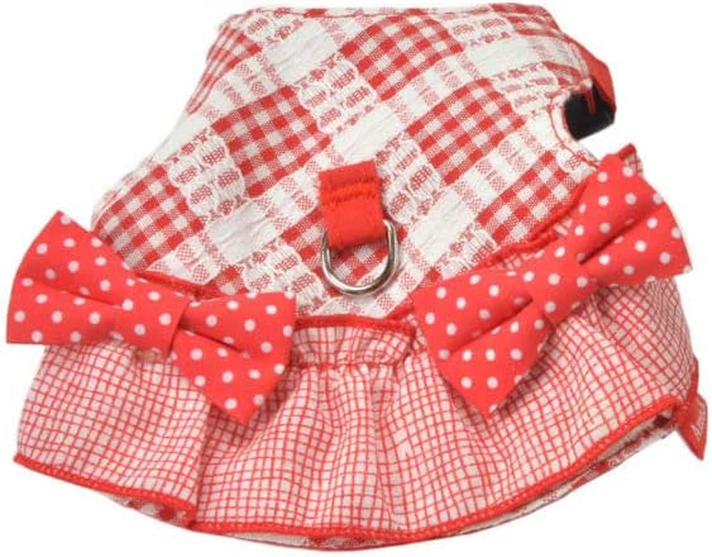 Dog Amoc Collar 250007-0 Dog Cat Baby H Block Check Red Puppy Kitten L Size
