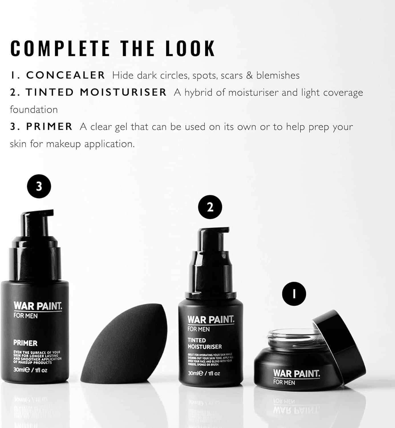 War Paint Reusable Bamboo & Cotton Makeup Remover Pads for Men (Pack of 8) image number 4