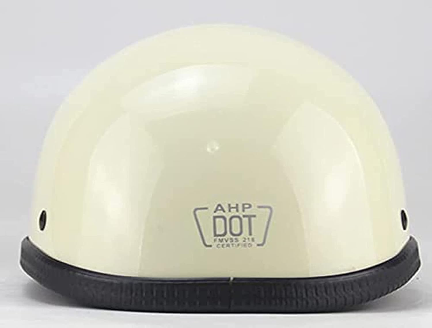 Retro Motorcycle Half Helmet-Dot Approved Men'S and Women'S Ultra-Thin Beanie Hat- Moped Scooter Half Helmet for Men Women Vintage Locomotive Motorbike Half Shell Helmet B,L=(59~60CM)