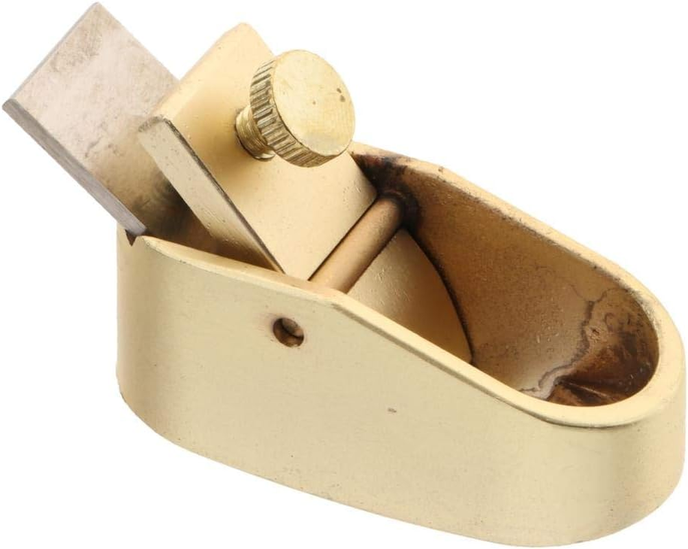 Oshhni MICRO Brass Scraper Plane Woodworking Violin Making MINI Retail - Golden L - Golden M image number 5