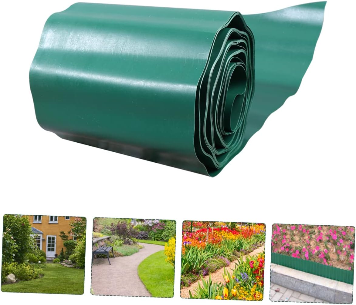 FUNOMOCYA Landscape Edging Gardening Decoration Corrugated Plastic Fence Pp Fence Garden Earth Plate Terrace Board Landscape Supplies and Terrace Board image number 5