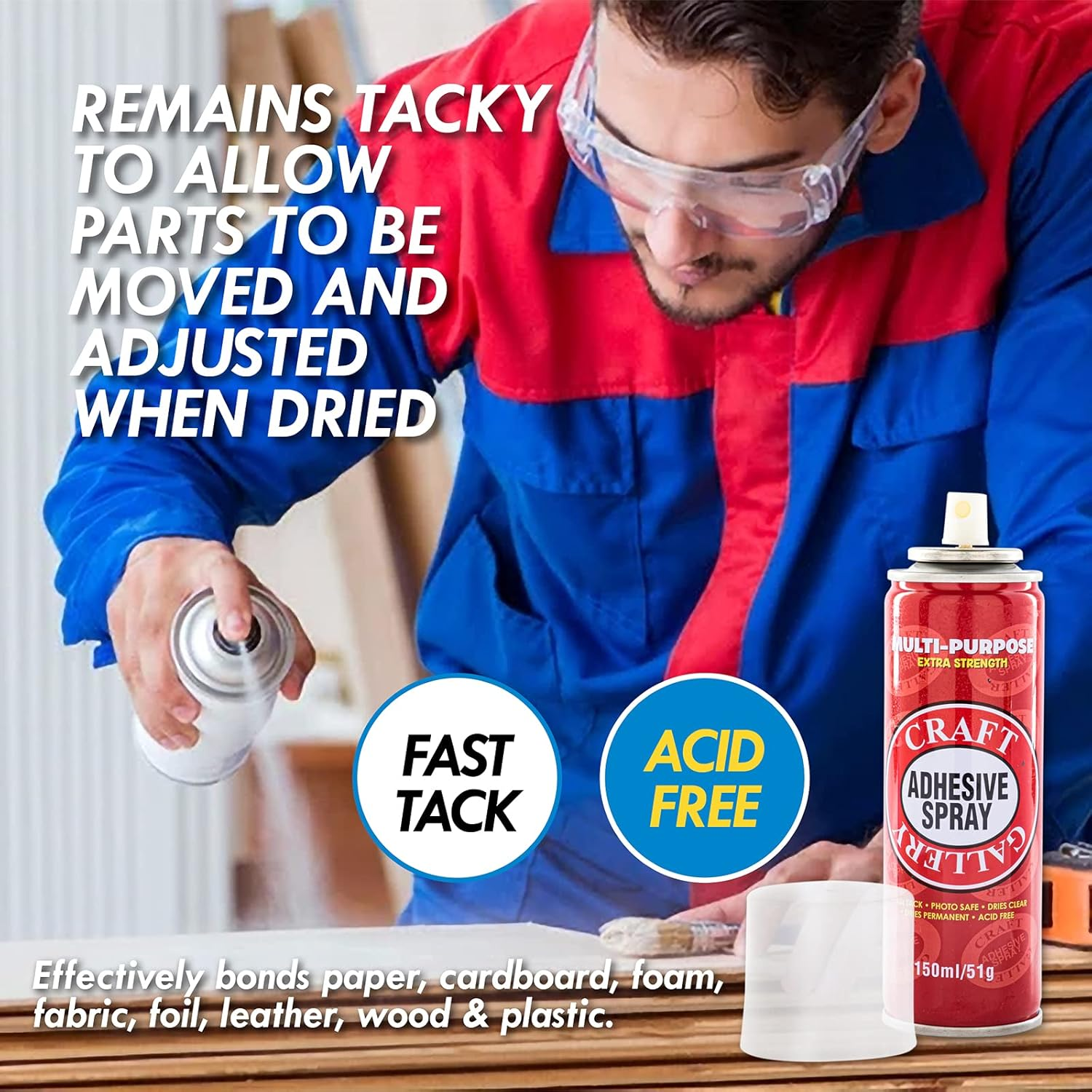 [5PCE] Office Central Multi-Purpose Adhesive Spray, Versatile Bonding Solution, Strong and Reliable Adhesion for Various Applications image number 1