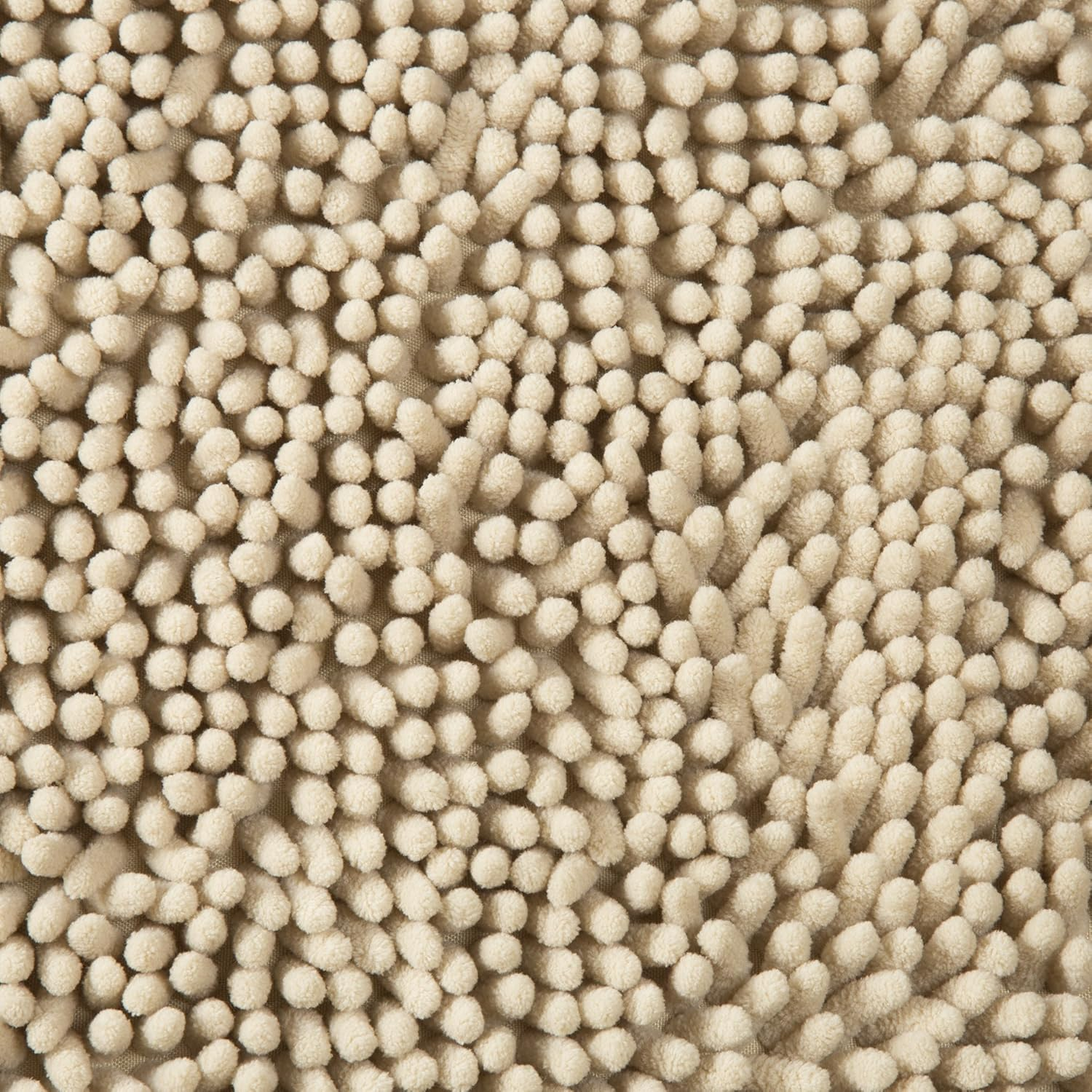 Lavish Home Memory Foam Shag Bath Mat 2-Feet by 5-Feet - Ivory, 24 Inches X 58 Inches X 1.25 Inches image number 5