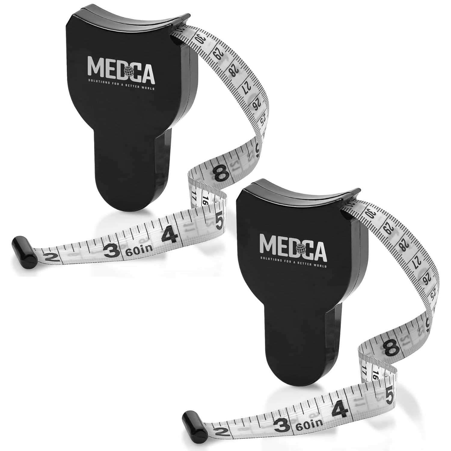 Body Tape Measure - (2 Pack) Measuring Tapes for Body and Fat Weight Monitors, (Inches & Cm) Retractable Tape Measure Ruler for Accurate Body Fat Calculator Helps Calculate Fitness Body Measurements &hellip; image number 2