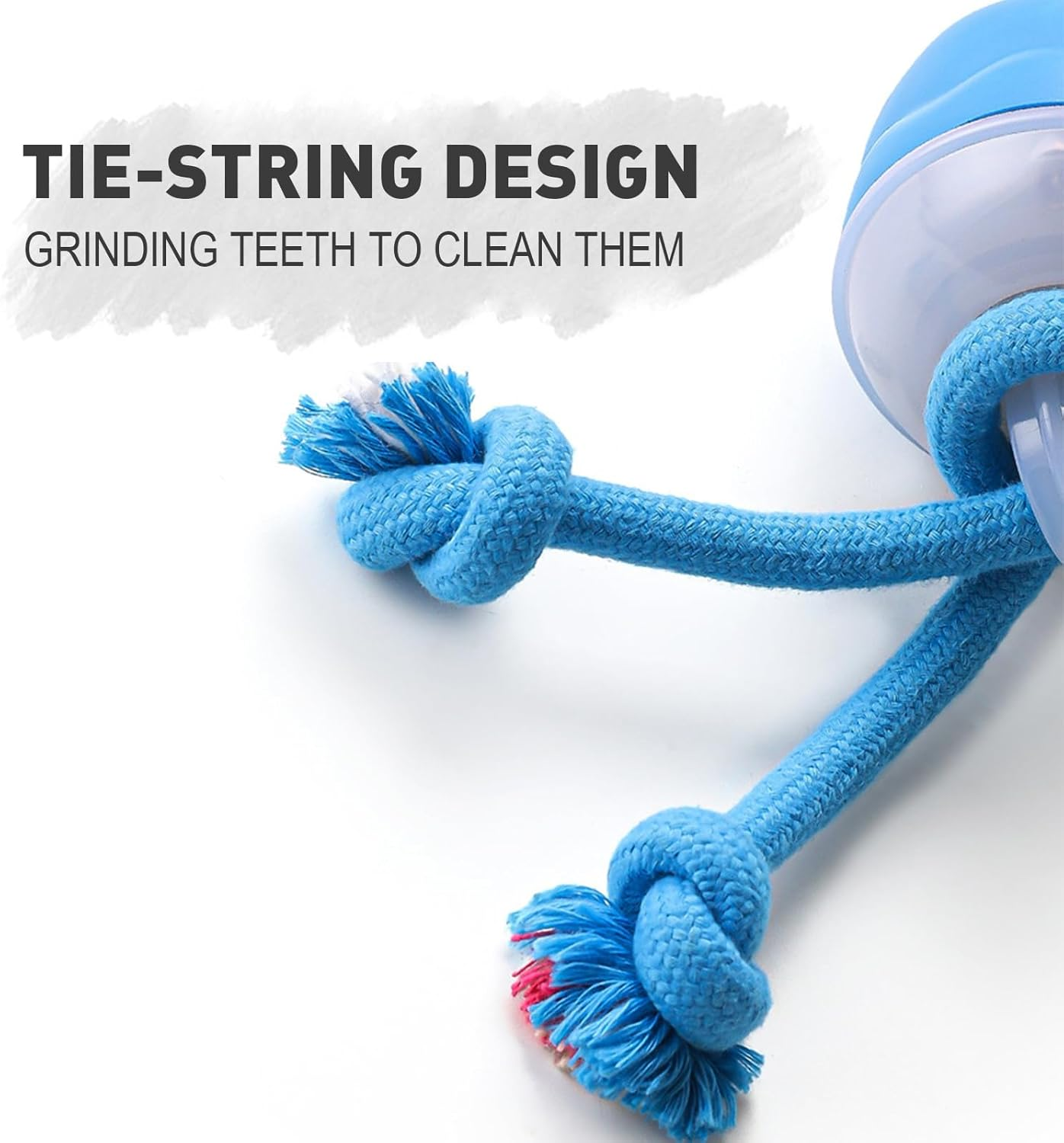 Interactive Dog Toy - Automatic Moving Dog Chew Ball Durable Puppy Chew Toy Release Energy Relieve Boredom Suitable for All Types of Dogs USB Rechargeable Used for Puppy Daily Training Blue image number 3