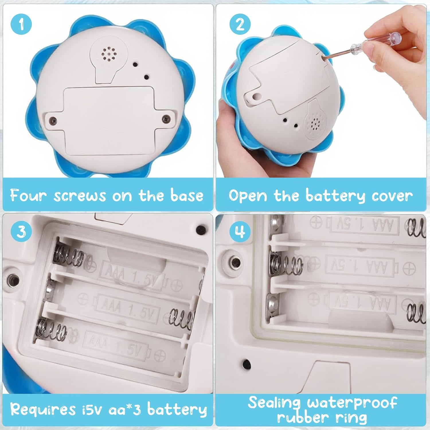 Light up Whale Bath Toys Sprinkler for Babies 6-12 12-18 Months or Kids Ages 1-3 2-4, Stuffers Infant Toddler Bath Toys for 1 Year Old Boys Girls 1St Birthday Gifts image number 2