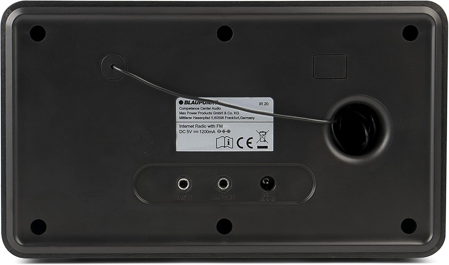 Blaupunkt IR 20 Internet Radio, Digital Radio, Colour Display, Aux In, Alarm Clock, Black