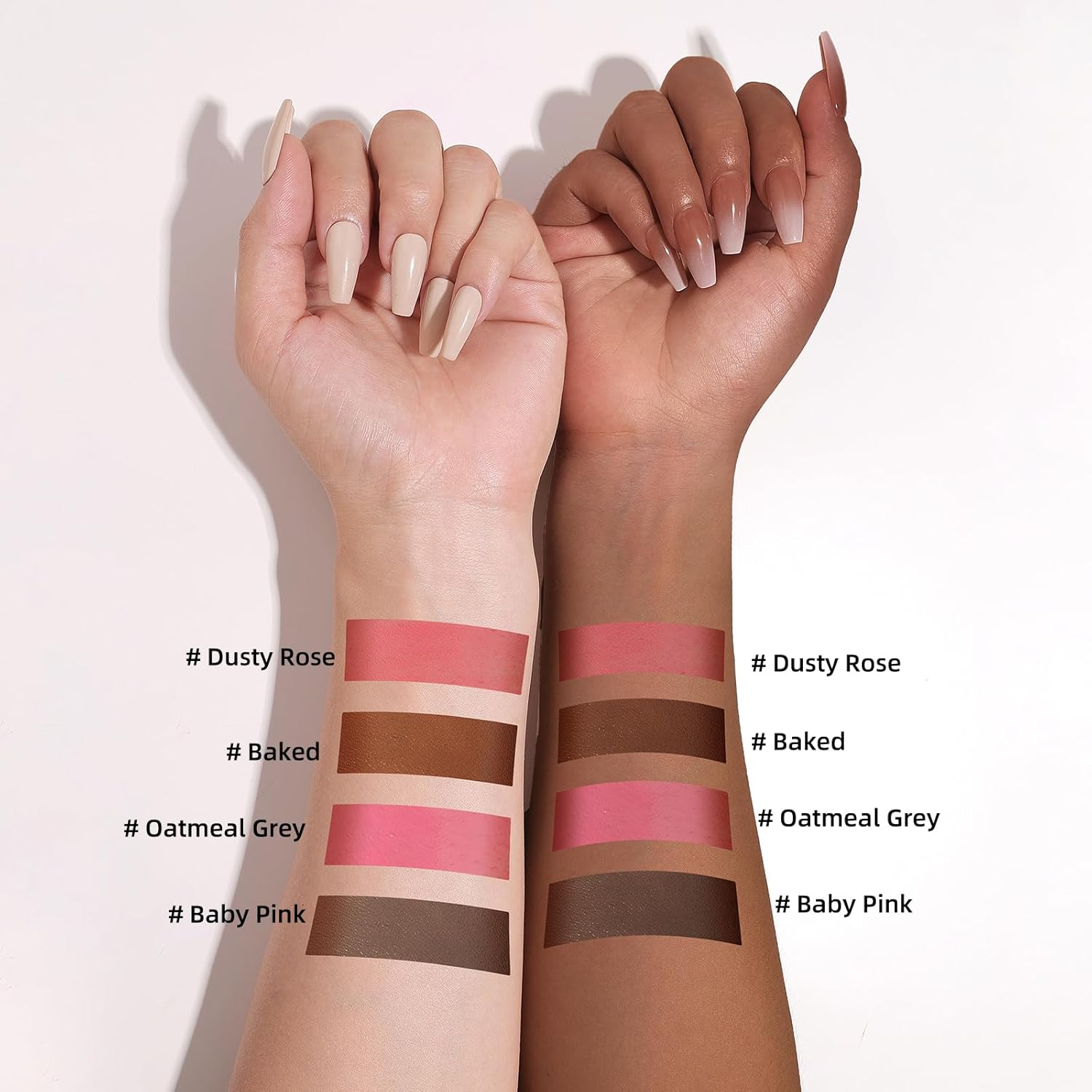 KIMUSE Cream Contour Stick Duo, Cream Blush Stick, Bronzer Shaping Sticks, Creamy & Highly Pigmented, Long Lasting Vegan Face Make up Sticks image number 2