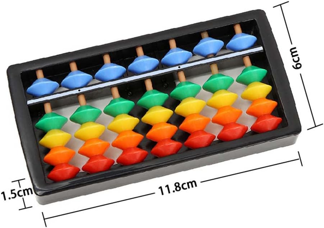 Colorful Abacus Arithmetic Soroban Maths Calculating Tools Kids Educational Multicolor