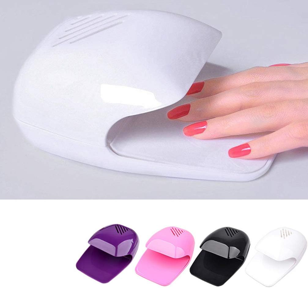 Lurrose Fingernail Dryer Mini Nail Dryer Portable Nail Dryer with Fan Mini Size for Regular Nail Polishes Nail Air Dryer image number 4