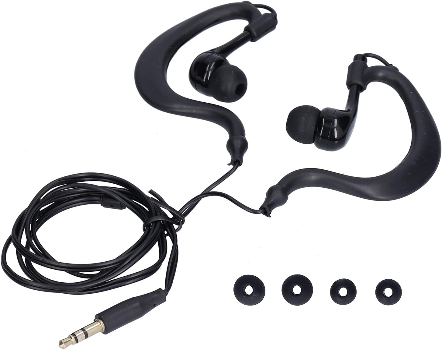 Leapiture Swimming Headphones, Ultralight IP68 Waterproof Sports Headphones 3.5 Mm Plug Cable Interchangeable Ear Plugs Headphones for Swimming Running Surfing (Black) image number 6