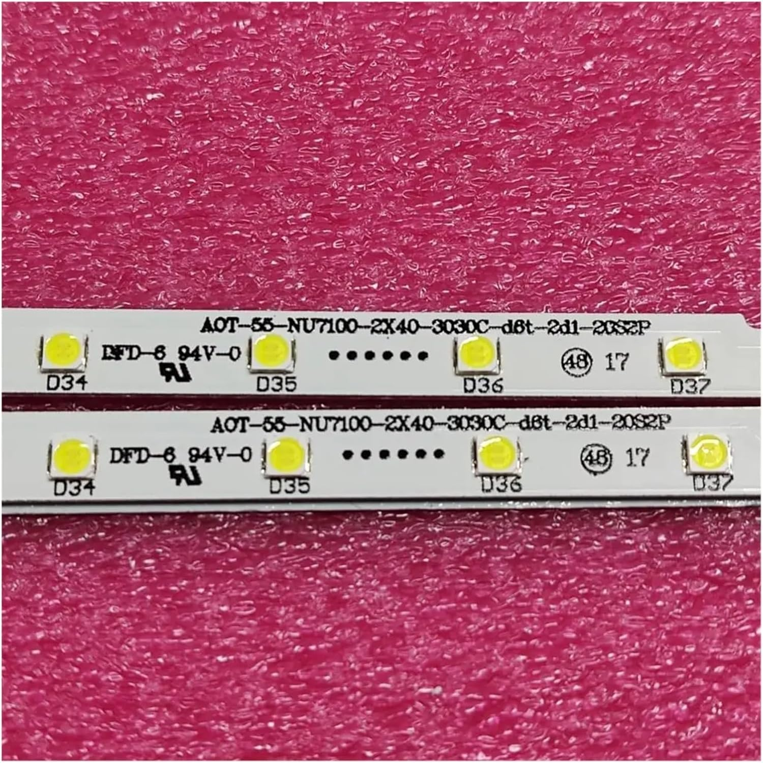 2 PCS LED Backlight Strip for UN55NU7100 UE55NU7100 UE55NU7300 UE55NU7170U UE55NU7400 UE55NU7105 UE55NU7120 STS550AU9 HG55NJ678 (Color : 10 Pieces) - 20 Pieces image number 2