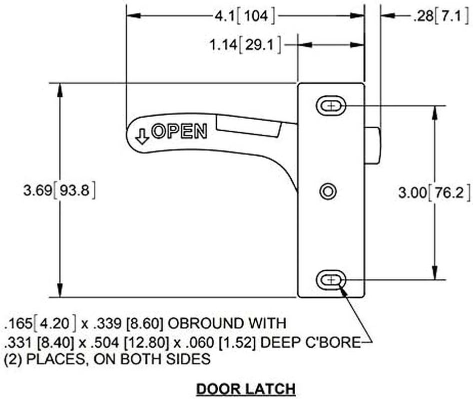 Sierra Pacific RV Screen Door Latch Kit - for Camper Motorhome or Travel Trailer (Universal)