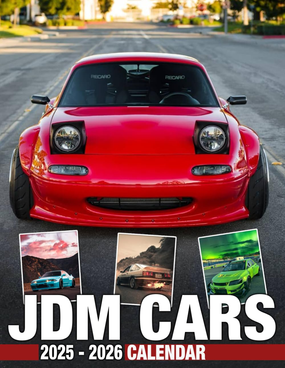 JDM Cars Calendar 2025 - 2026: Bring Joy and Stay Organized with Our 24-Month 2025-2026 Planner US Holidays - Perfect for Gifting or White Elephant Parties, Christmas Gift