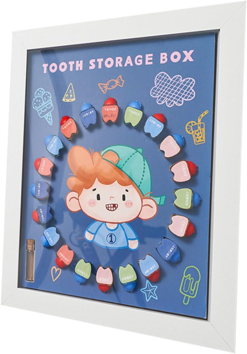 Teeth Storage Box Keepsake Tooth Case Holder for Boys and Girls First Loss Collection Box Storage image number 2