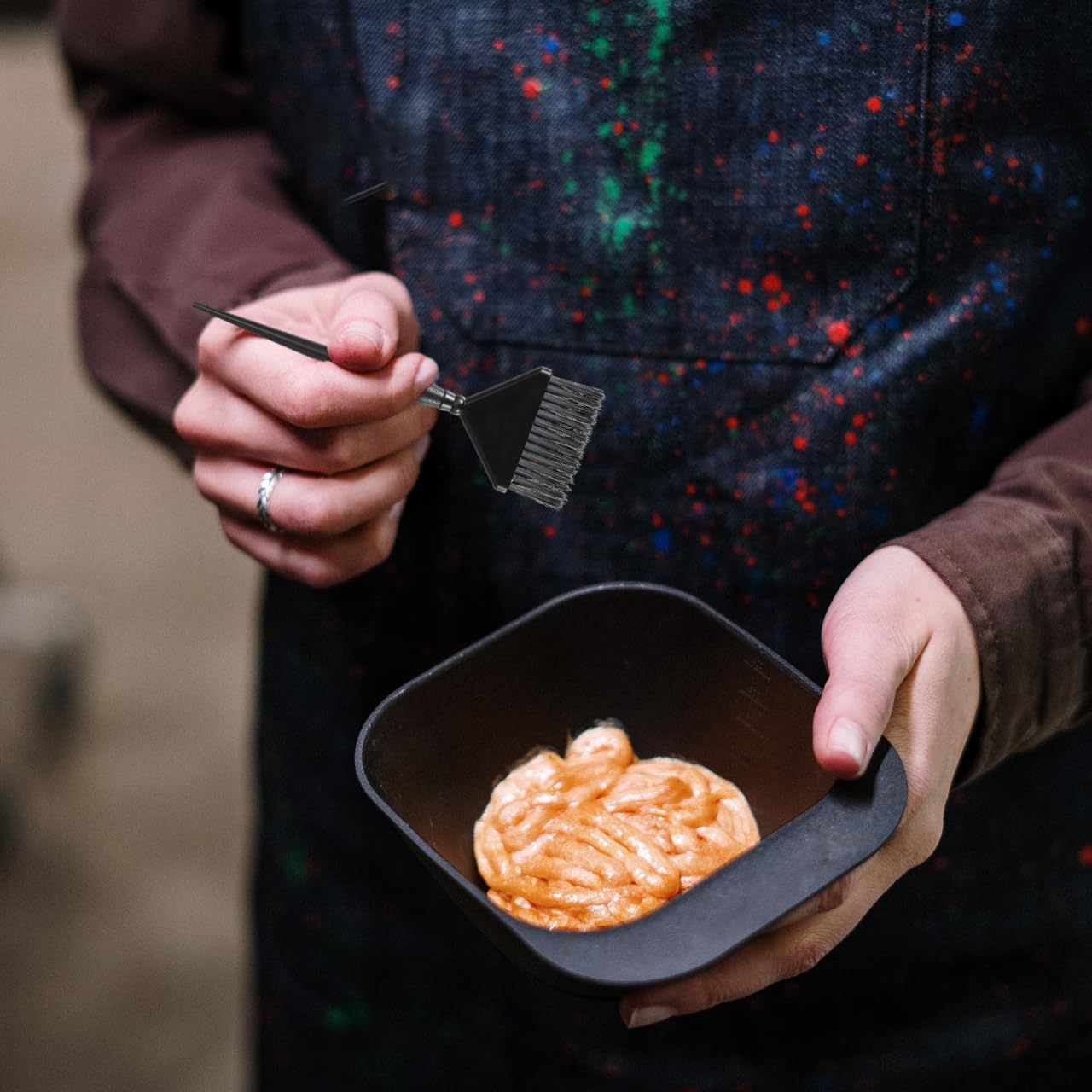 BIUDECO 3 Pieces Hair Dye Brush with Highlight Brush and Hair Dye Brush Made of High-Quality PC Material for Professional Salon and Home Use image number 4