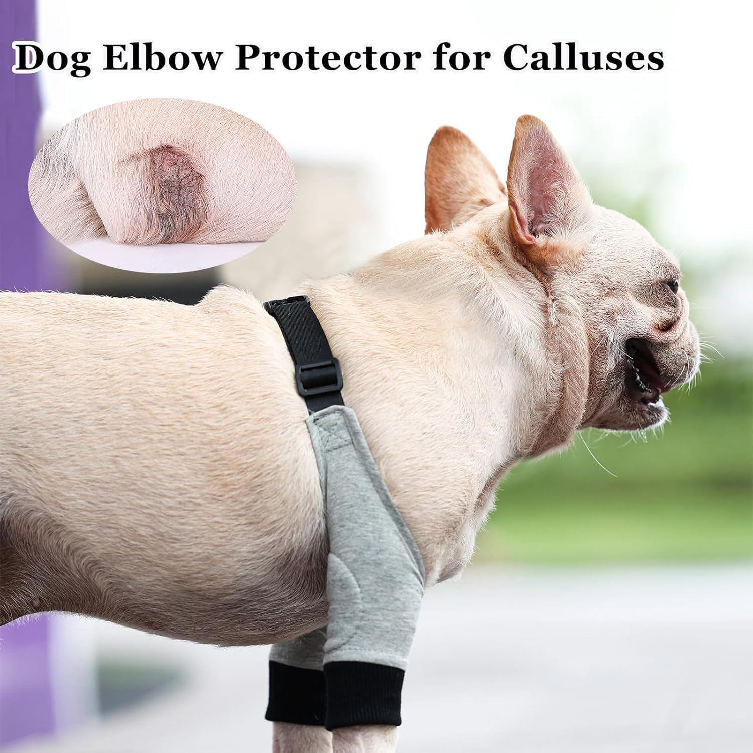 Generic Dog Elbow Protector, Small, Grey, 1 Pack - Elbow Sleeve for Dogs, Prevents Licking Wounds, Ideal for Recovery & Prevention image number 6