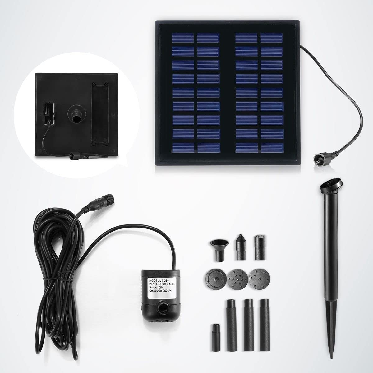 5W Solar Powered Fountain Water Pump for Outdoor Garden Pond Pool image number 6