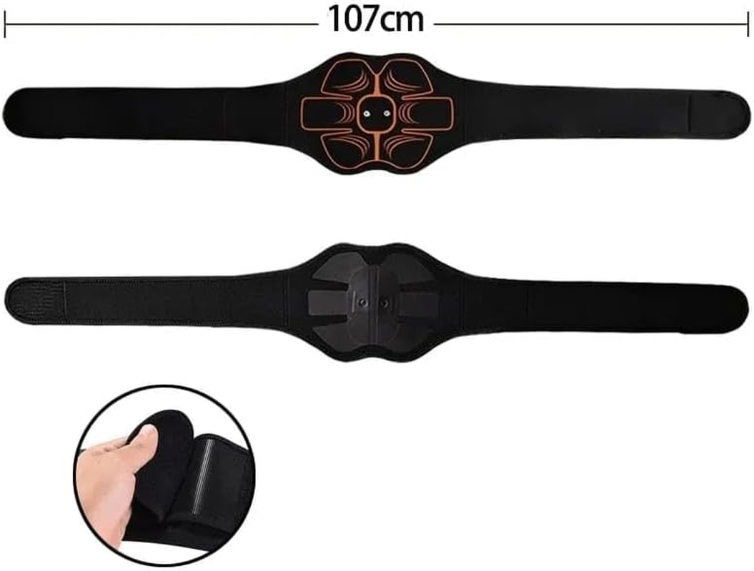 Abs Trainer Belt EMS Abdominal Muscle Stimulator Electric Toning Belts USB Waist Belly Weight Loss Home Gym Fitness Massager image number 5