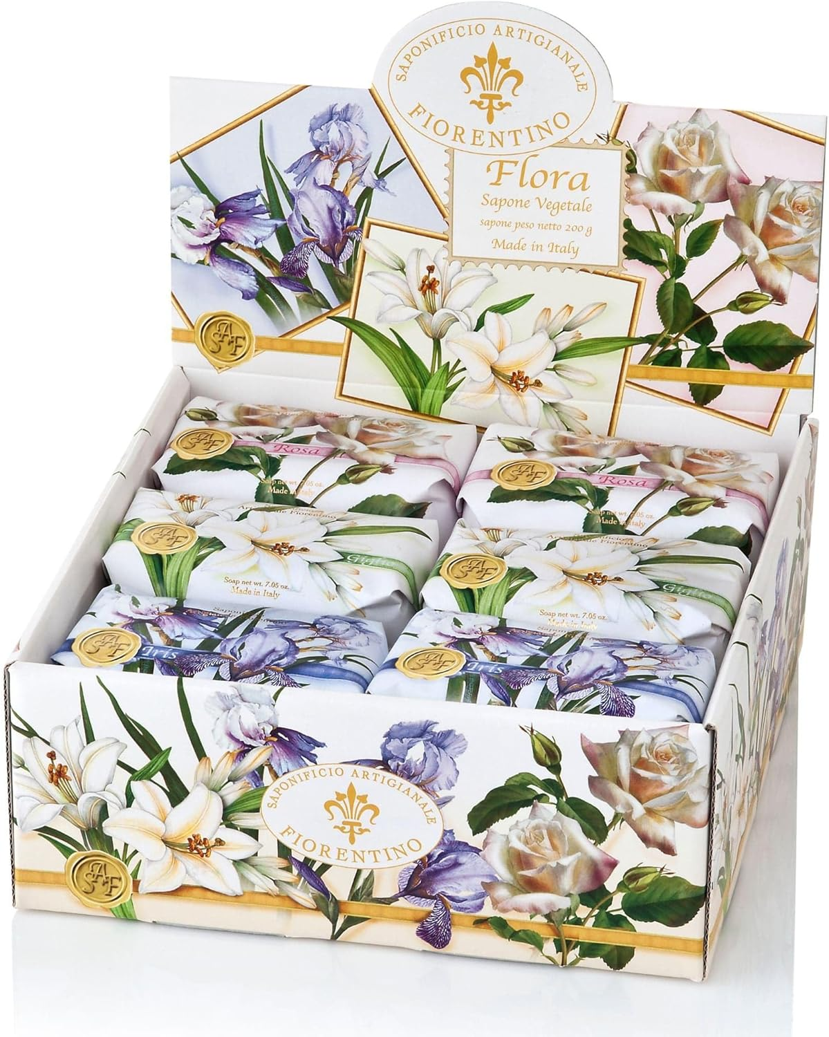 Saponificio Artigianale Fiorentino Rose Iris Lily 12Pcs