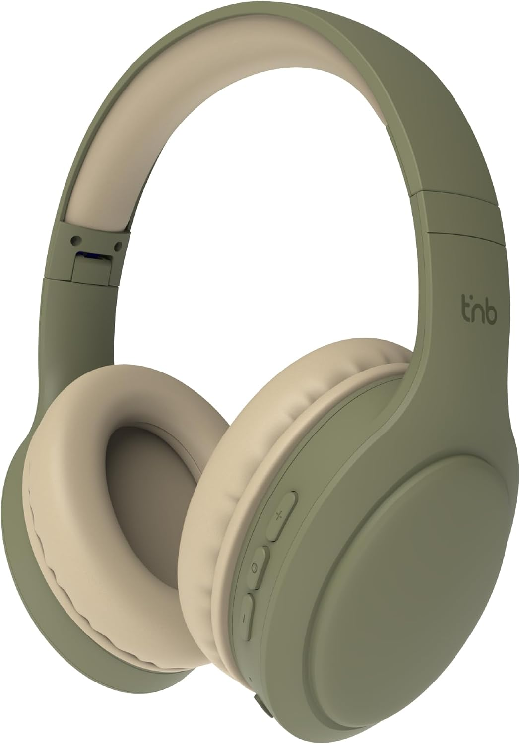 T'Nb Wireless Headphones, Foldable, Passive Noise Reduction, Bluetooth Connection, Stereo Sound with Built-In Microphone, Battery Life up to 30 Hours - Green