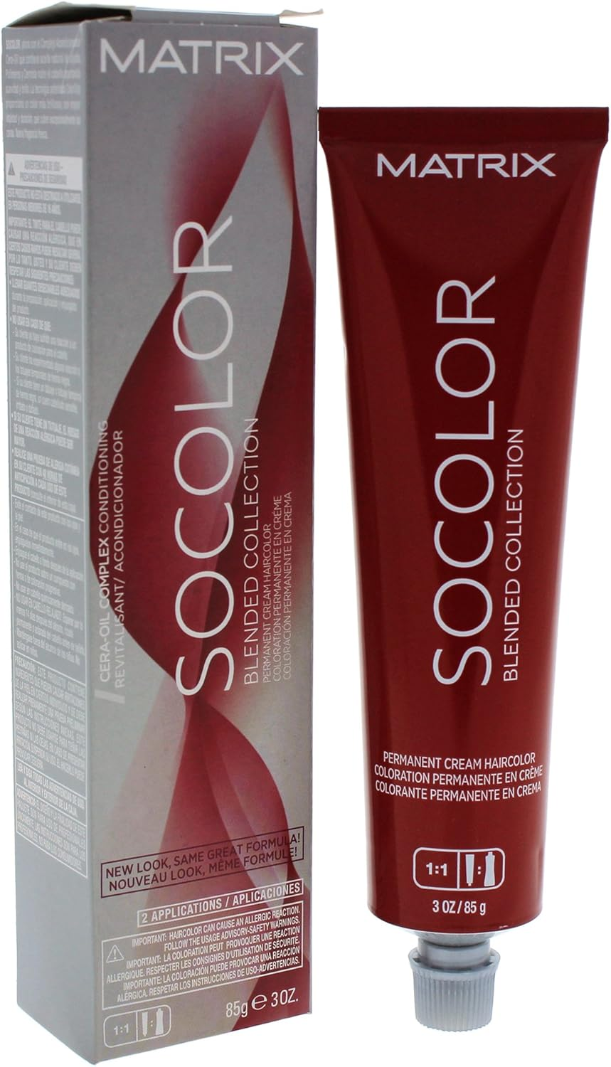 Matrix so Blended Collection Permanent Cream Hair Color 4A, Dark Brown Ash, 85G