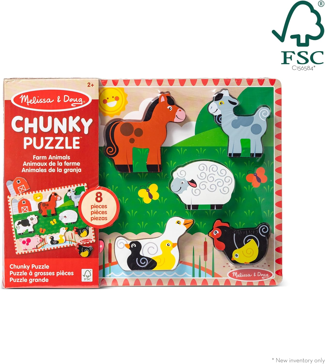 Melissa & Doug - Farm Chunky Puzzle image number 1