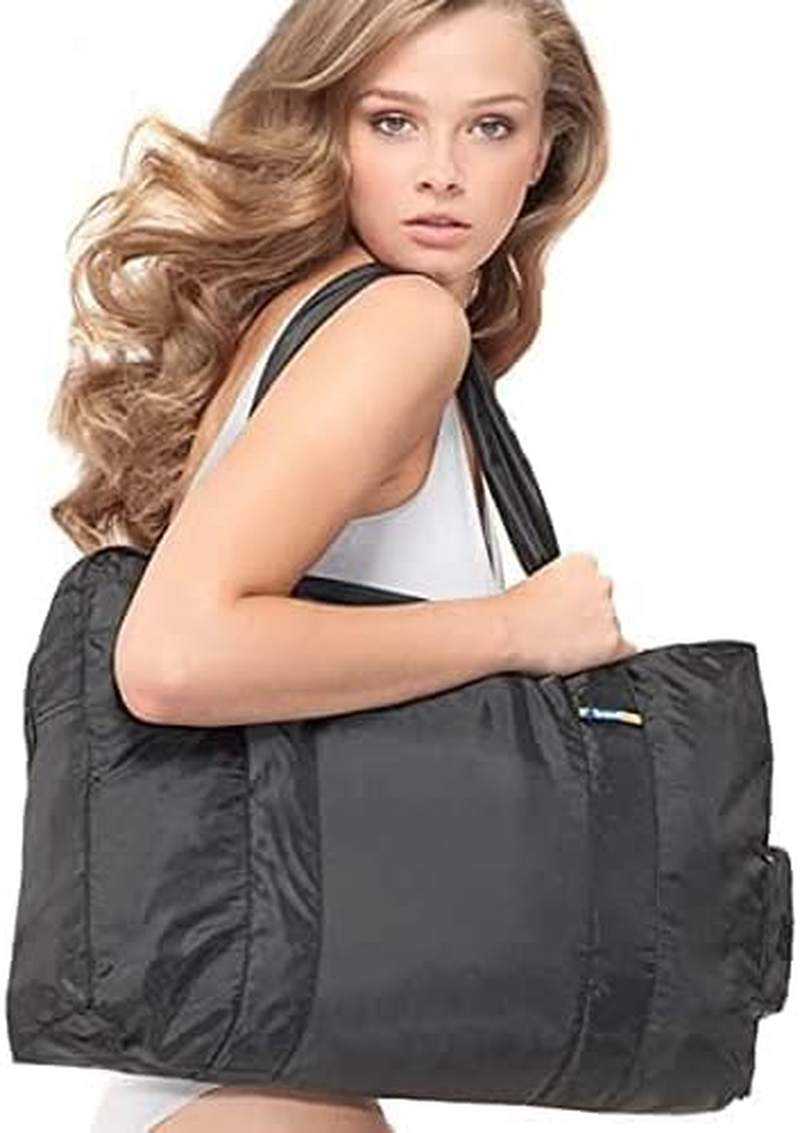 Travel Blue Foldable Duffle Bag &ndash; Lightweight 16L, 30L, 48L & 60L Holdall &ndash; Compact Bag for Men & Women, Gym, Shopping & Overnight Use &ndash; Durable Polyester with Trolley Strap (Black, Small (16L)) image number 2