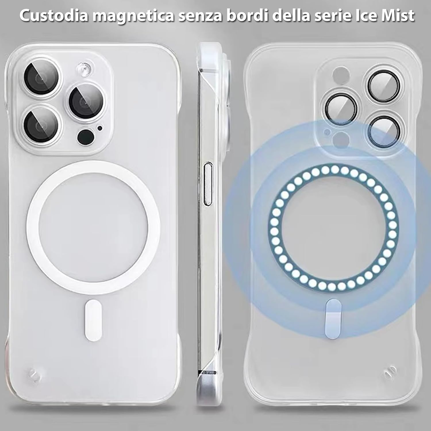 Iphone 13 Pro Case for Magsafe, No Transparent Edge, with Camera Lens Protector(Feel of Bare Metal) Magnetic Slim Protective Case for Iphone 13 Pro Cover 6.1 Inch image number 2