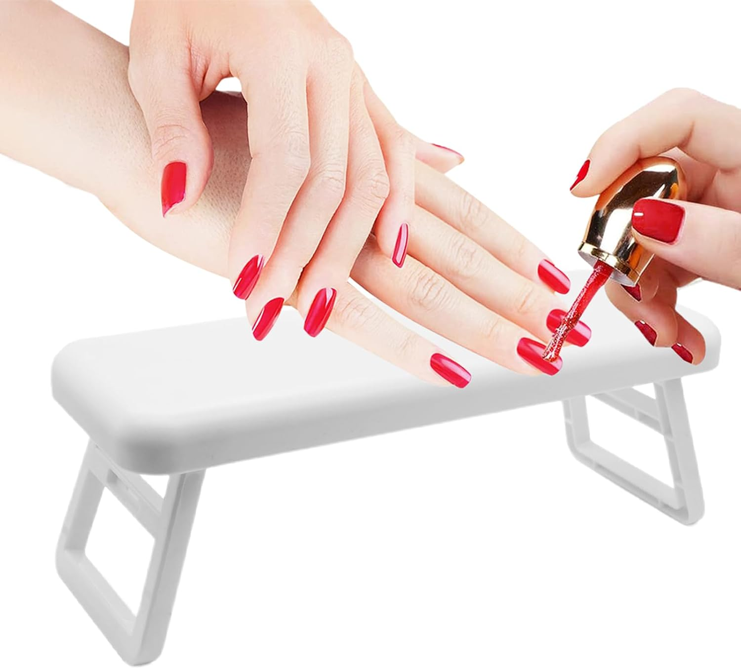 Helweet Nail Arm Rest Cushion, Nail Hand Cushion, Manicure Hand Rest, Nail Cushion Cushion, Nail Studio Cushion, for Manicure Salon, Hand Care, Reduce Hand Pressure, 27.9 X 10.5 Cm (White)