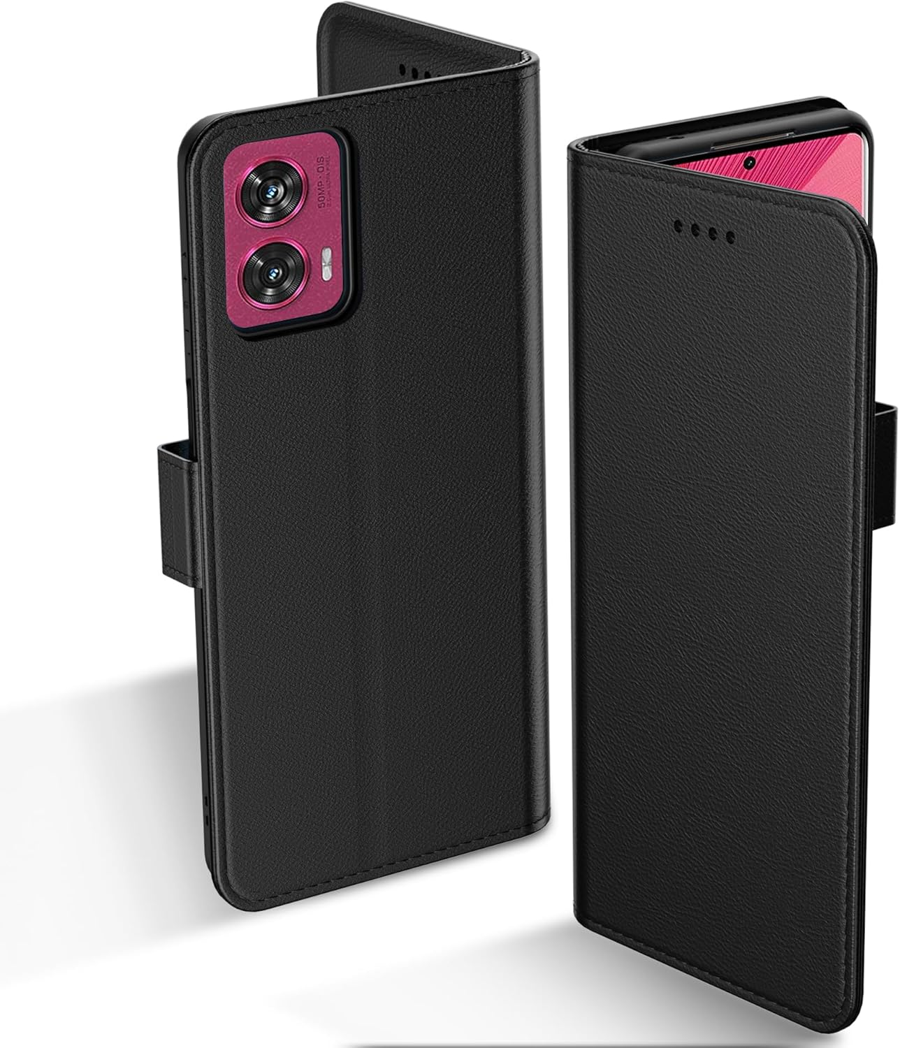 Aiziki for Xiaomi 15T Phone Case, Leather Flip Case with 3 Card Slots & Kickstand, Anti-Drop, Magnetic Closure, Compatible with Xiaomi 15T Case- Black