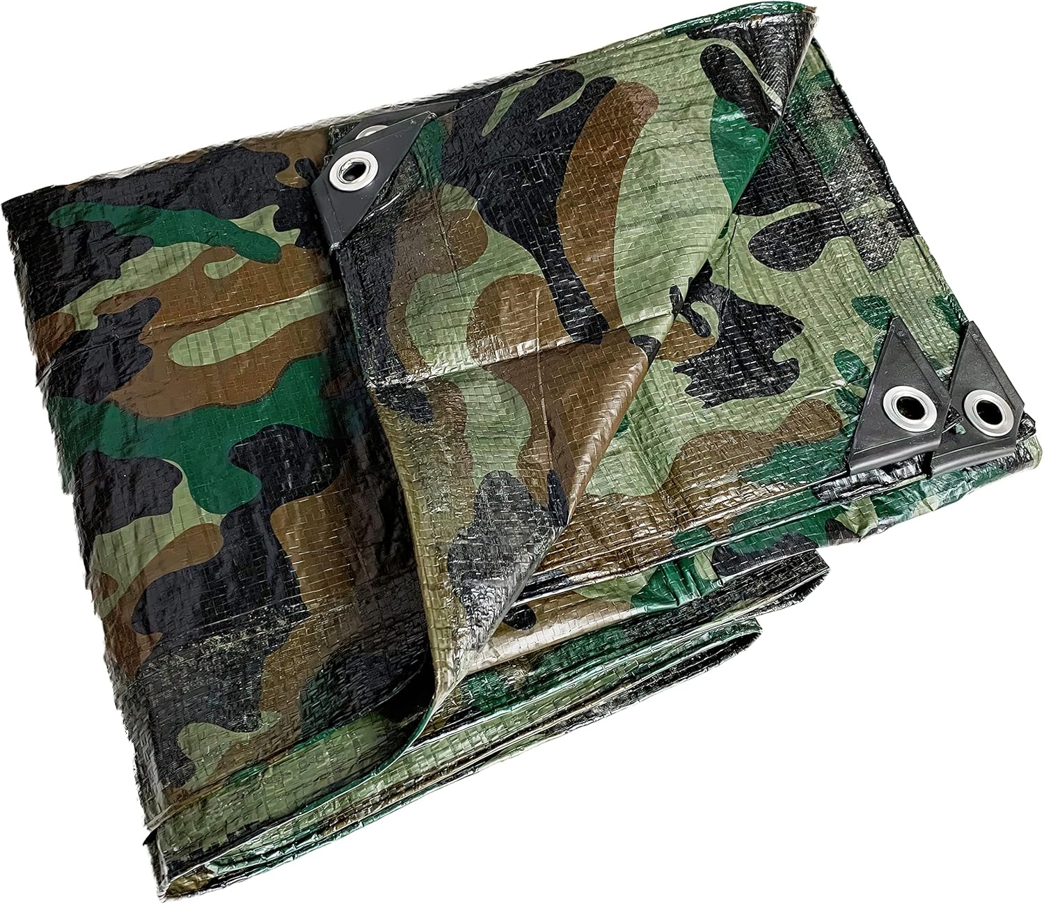Kotap TCM-2030 Camouflage, Waterproof All-Purpose Multi-Use 7-Mil Poly Tarp, 20 X 30 Ft - Cut Size: 8 X 10'/Finished Size: 7' 4" X 9' 6" image number 5