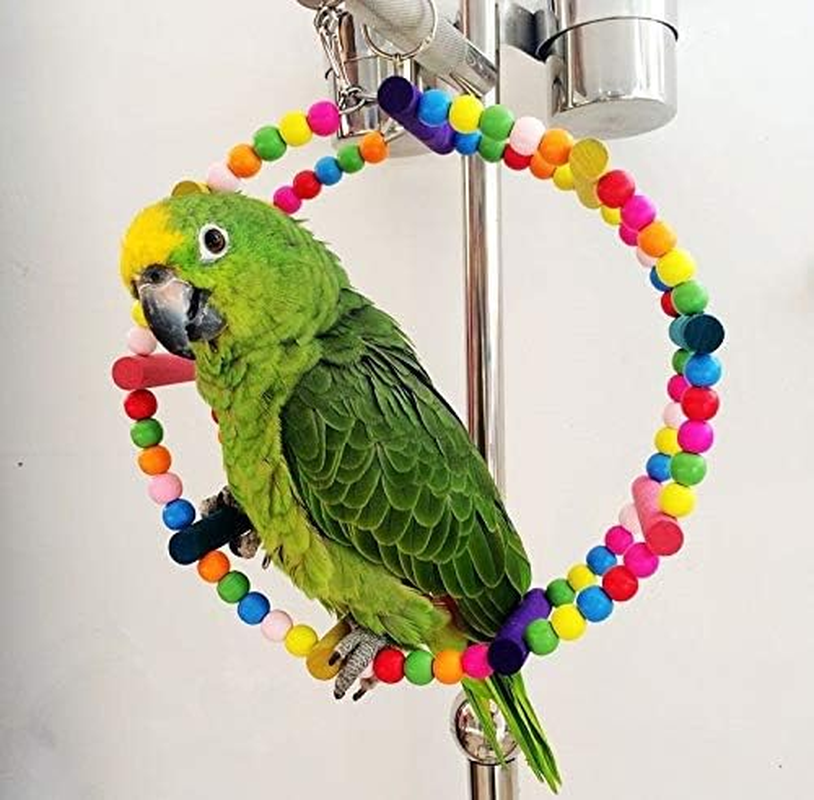 Pet Toys Parrot Bird Arch Climbing Swing Wheel Ring Toy, Size:Diameter 22Cm Pet Toys image number 2