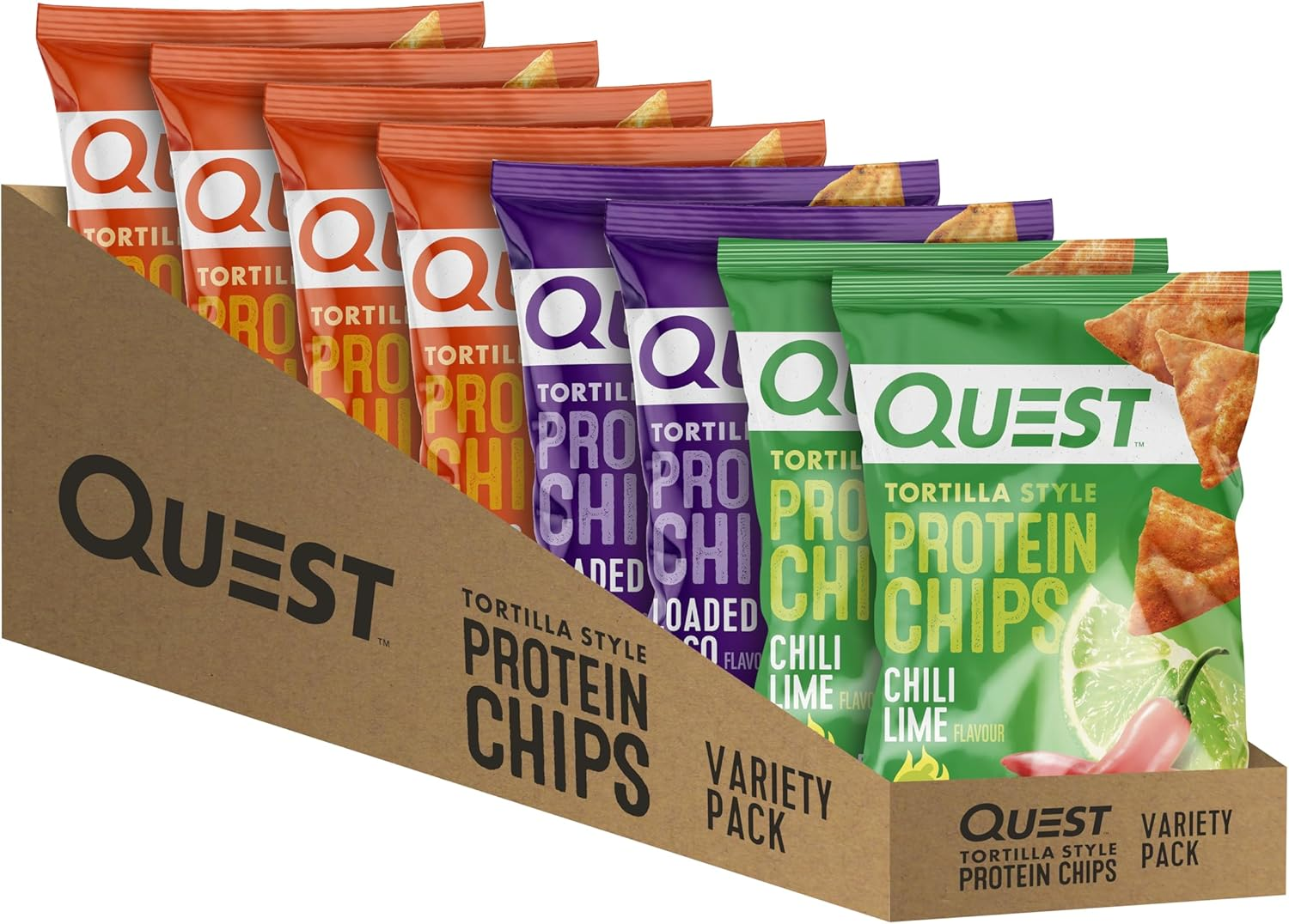 Quest Nutrition Tortilla Style Protein Chips Variety Pack (Pack of 8) image number 4