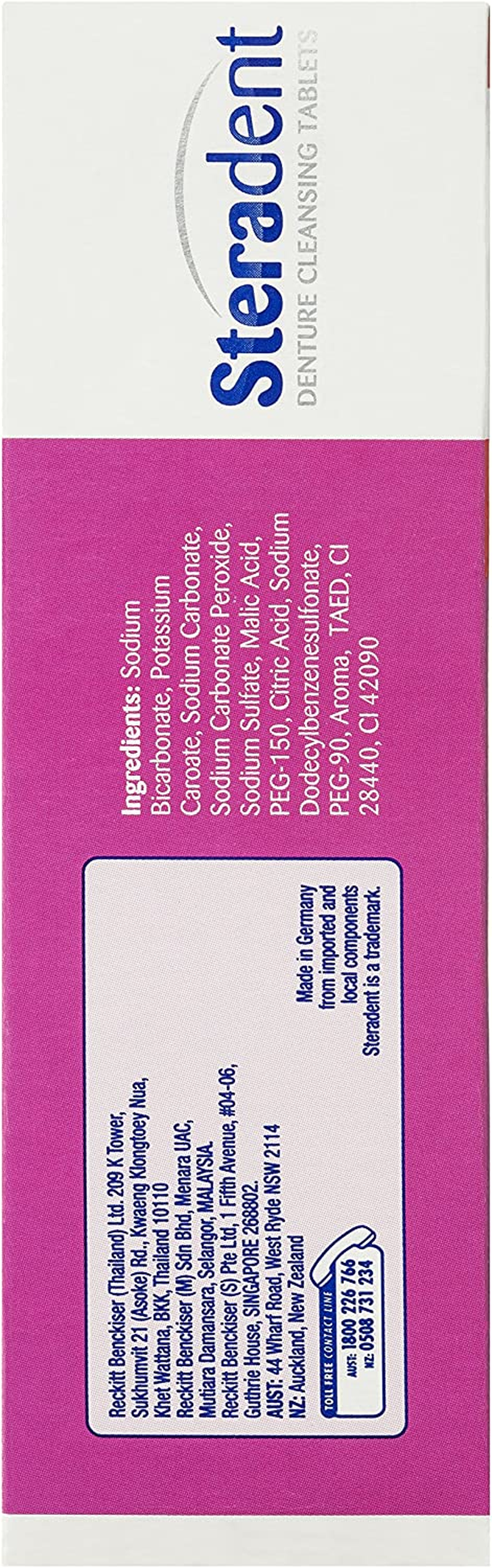 Steradent Denture Cleansing Tablets Arctic Tablets (Pack of 48) image number 5