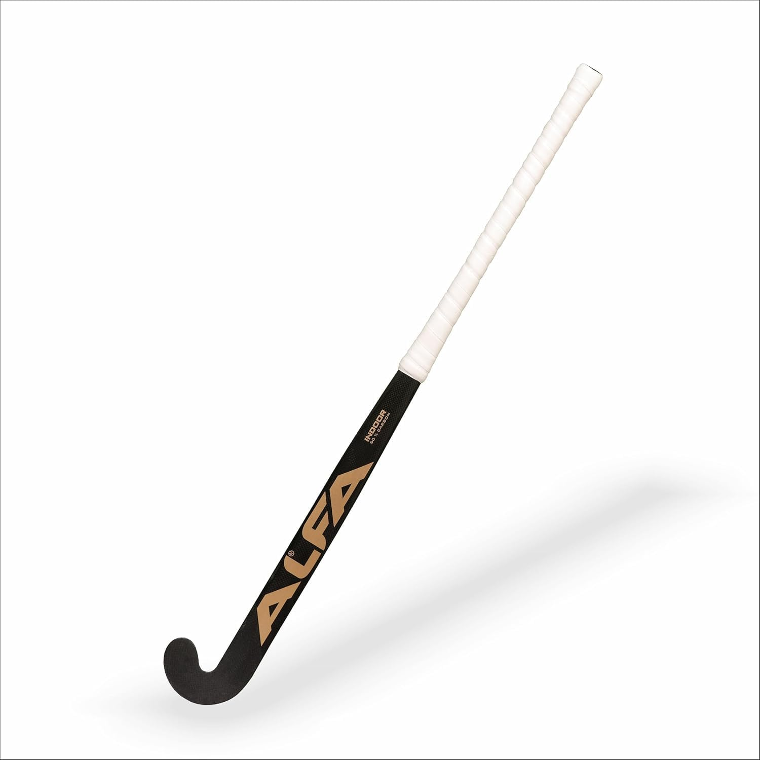 ALFA Indoor I50 Hockey Stick | Color : Black | Size: 36.5'' | Material : 50% Carbon Composite |Dual Core Technology | Hybrid Composite Structure | Enhanced Control | Lightweight and Durable image number 1