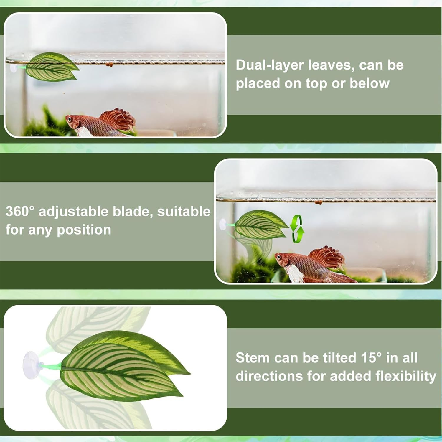 Gupcaqosjw Betta Fish Hammock - Soft Betta Hammock Toys Fish Tank Bed - Aquarium Decor for Corner Sleeping Breeding Playing Small Animals Dwarf Shrimp Crab Catfish