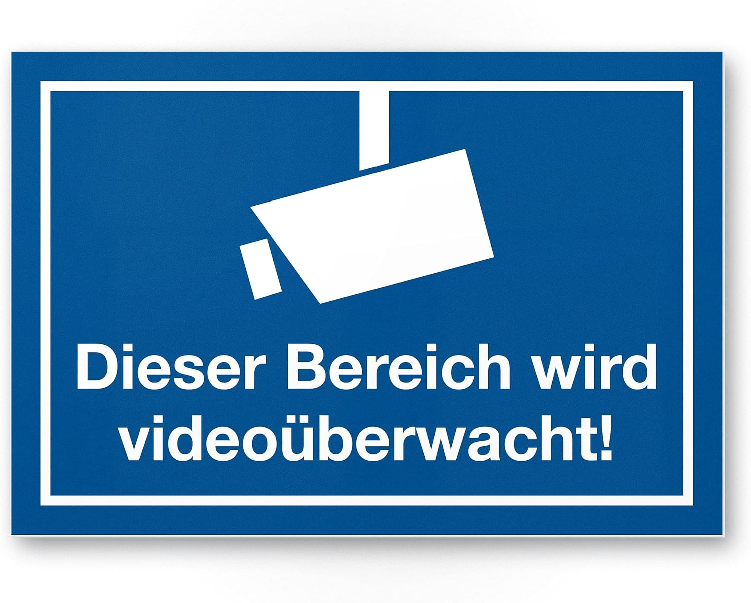 Komma Security Area Is Video Surveillance Plastic Sign Sign Indoor Outdoor Warning Video Surveillance Burglary Protection Notice Prevention of Burglary - Deterrent image number 5